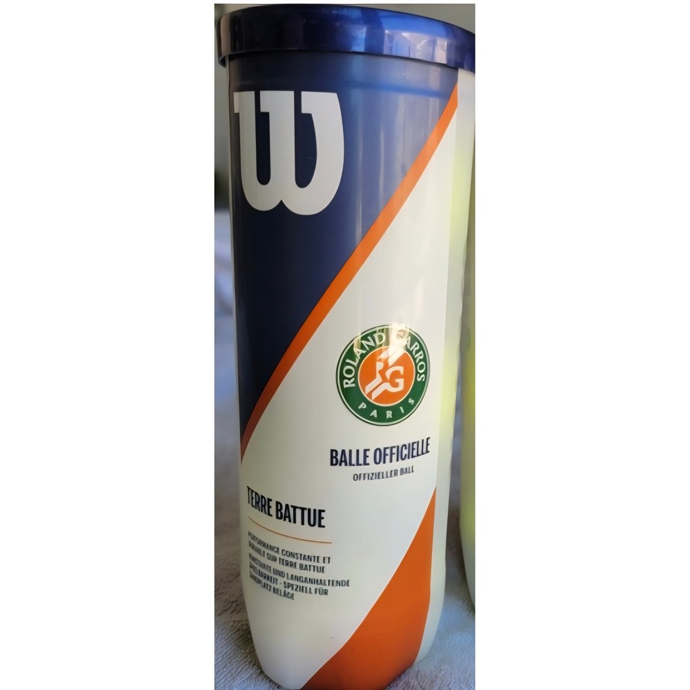 Wilson Roland Garros Clay Court Official Tennis Balls 1 Cans 3 Balls WRT129100